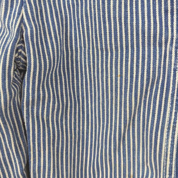 Vintage Liberty Overalls Unisex Children's Size 12-18m Hickory Stripe - Picture 5 of 6
